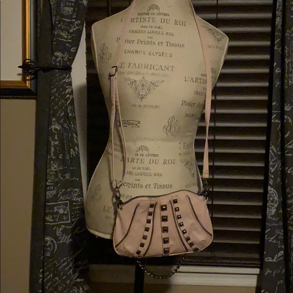 Olivia and Joy Ny Pink Studded Crossbody Bag - Picture 1 of 7